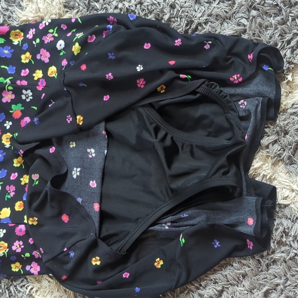 St Johns Bay Floral Swimsuit Dress Padded Size Women's 10 - Picture 4 of 10